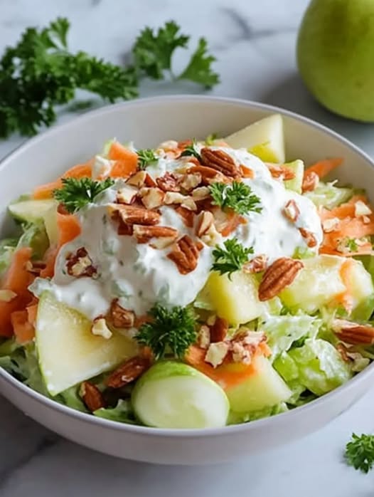 Ensalada de Manzana y Zanahoria con Yogur