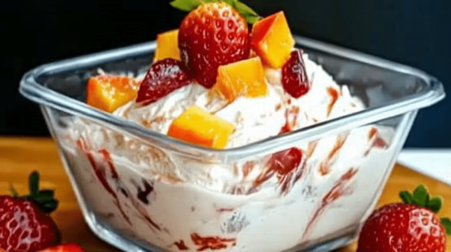 Helado cremoso tres leches servido en copa de vidrio con canela espolvoreada y galletas maría, postre casero refrescante